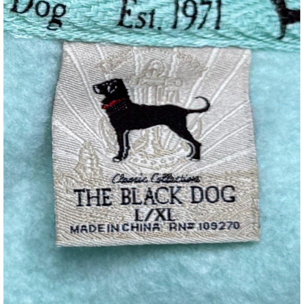 The Black Dog Women's Long Sleeve Blue Camp Hoodie Dress Size L/XL - Picture 5 of 9